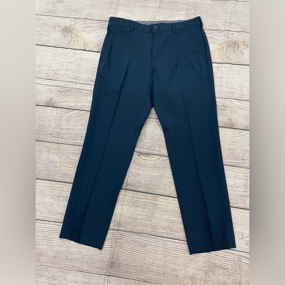 😍 NWT Hogan Navy Blue Pants stretchy fabric moisture sun protection size 34/30